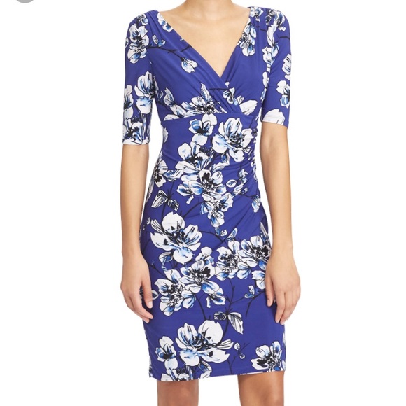 lauren ralph lauren floral jersey dress